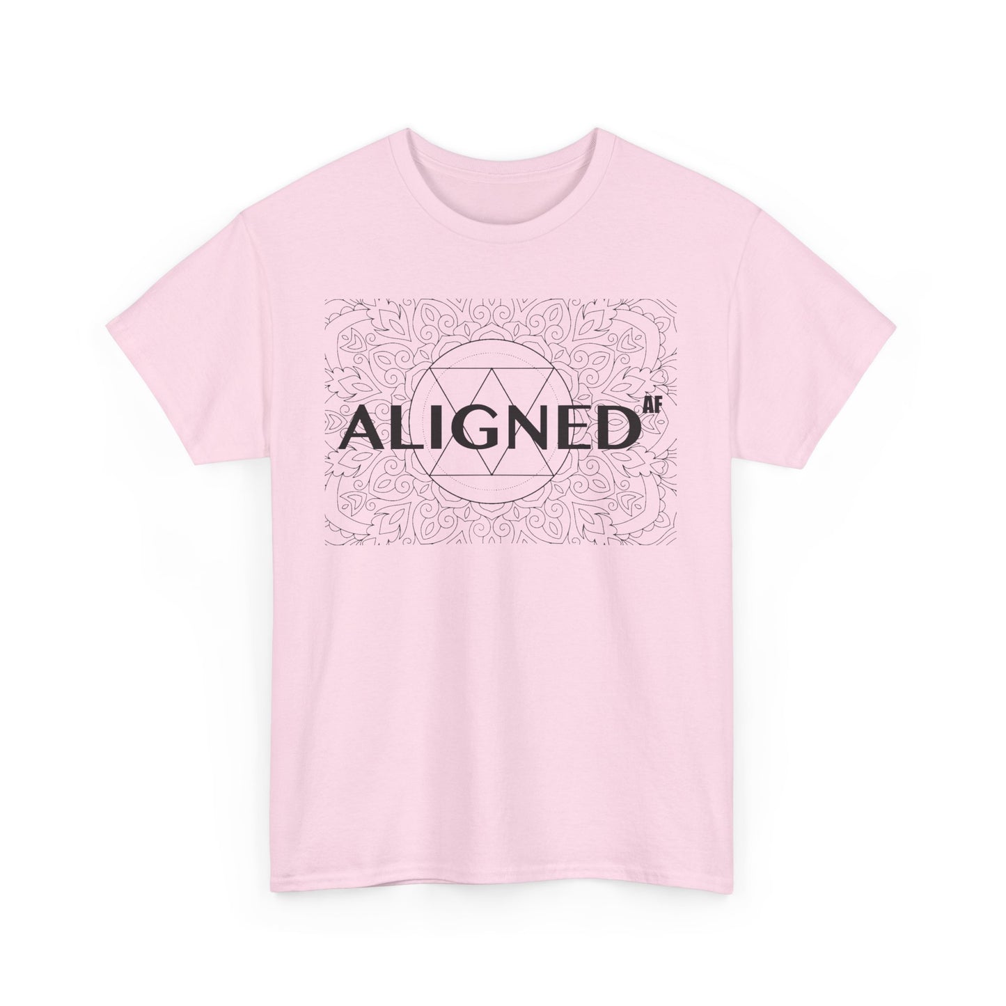 Aligned AF Unisex Heavy Cotton Tee - Spiritual Graphic T-Shirt