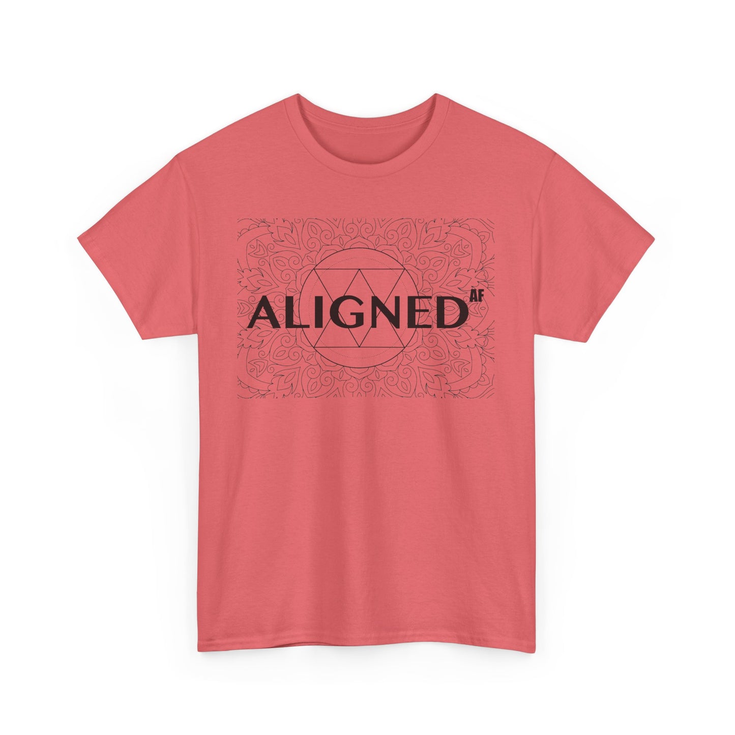 Aligned AF Unisex Heavy Cotton Tee - Spiritual Graphic T-Shirt