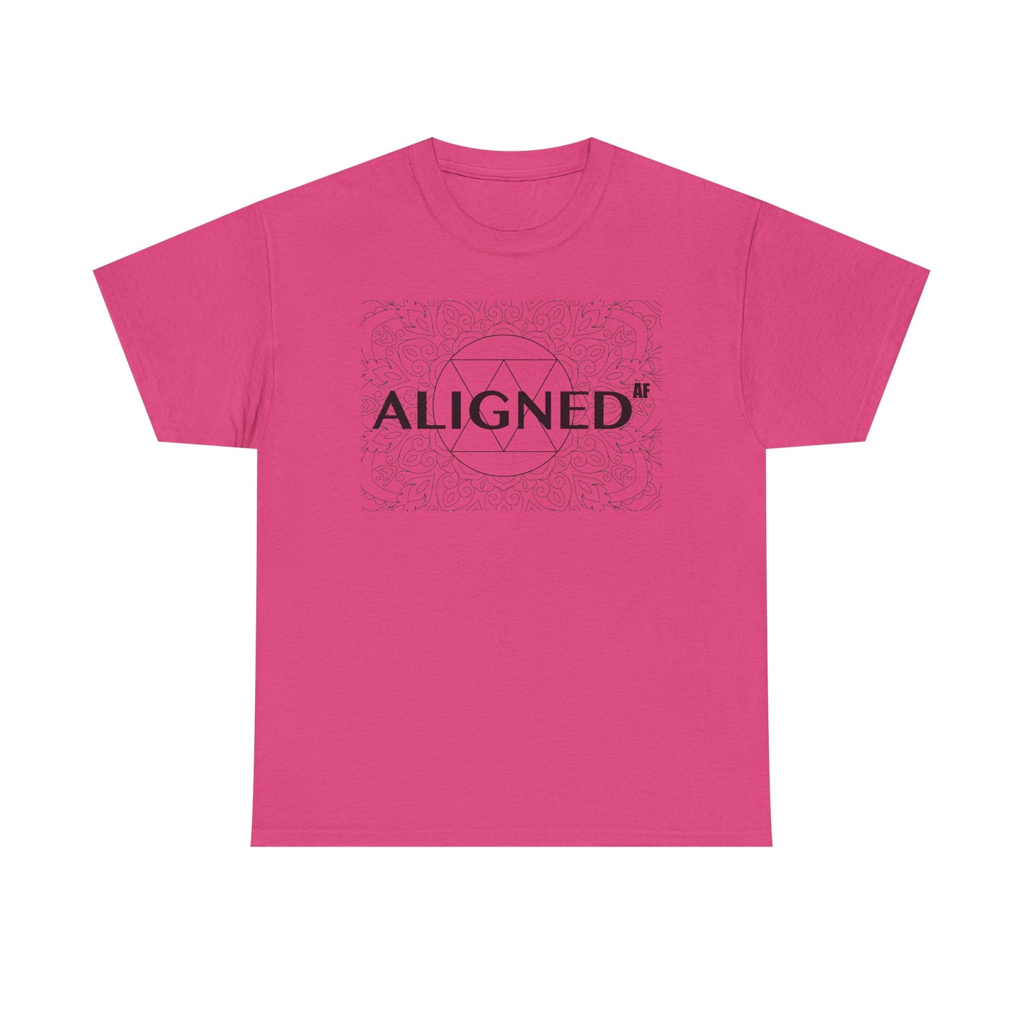 Aligned AF Unisex Heavy Cotton Tee - Spiritual Graphic T-Shirt