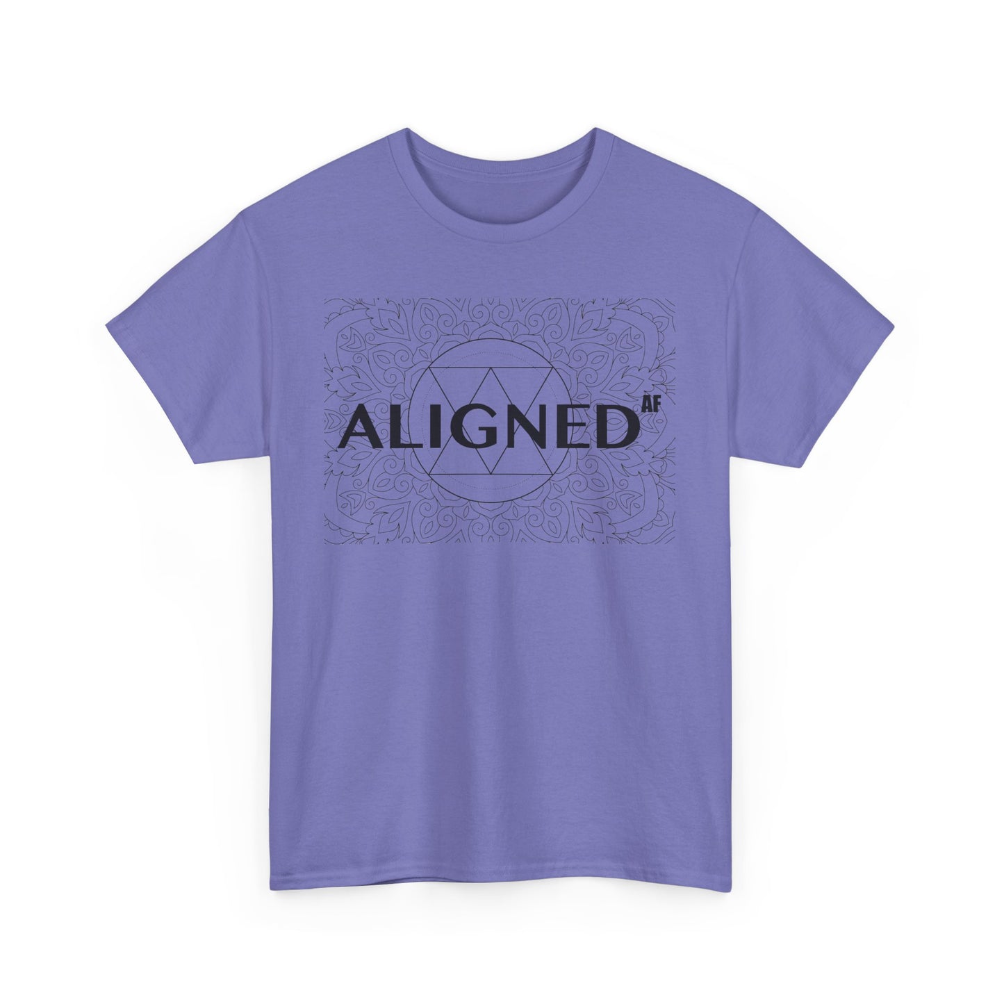 Aligned AF Unisex Heavy Cotton Tee - Spiritual Graphic T-Shirt