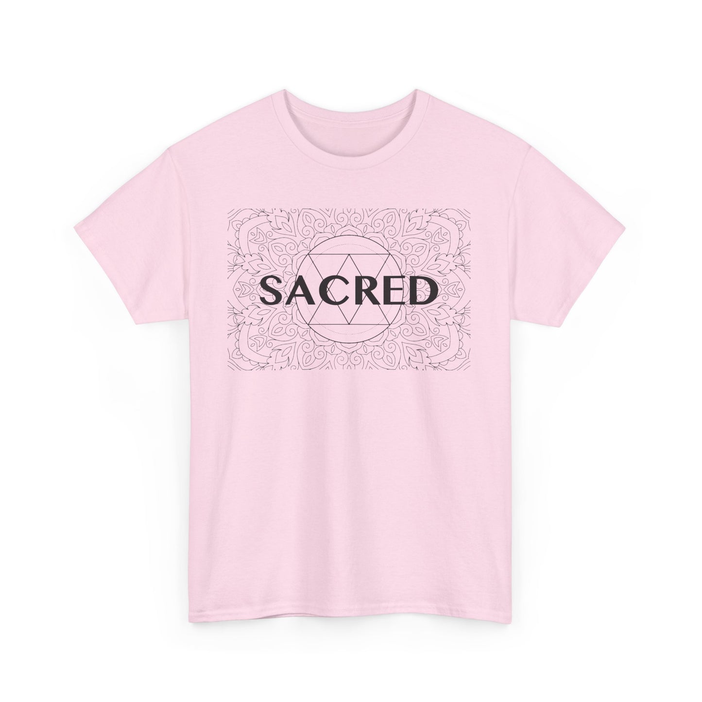Sacred design Unisex Heavy Cotton Tee - Spiritual Graphic T-Shirt