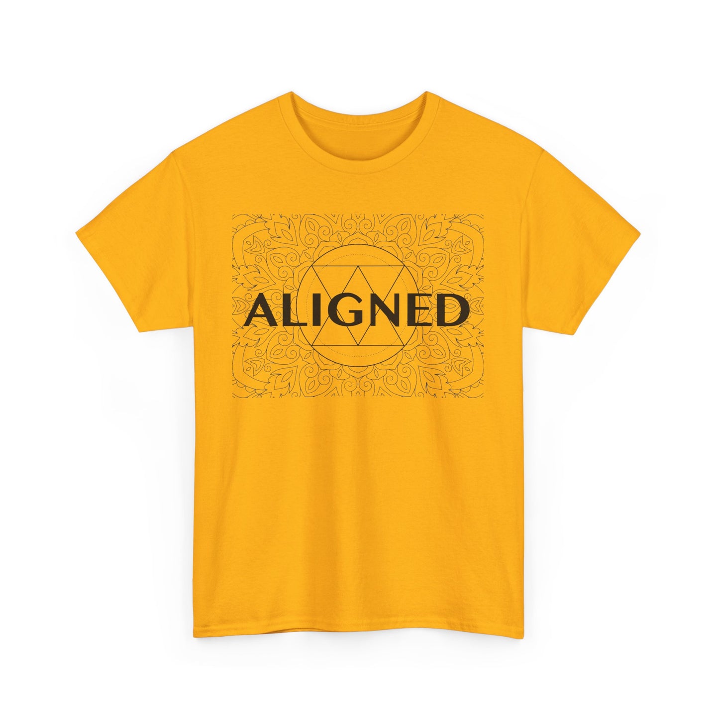 Aligned design Unisex Heavy Cotton Tee - Spiritual Graphic T-Shirt