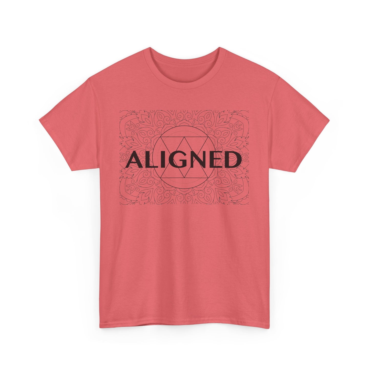 Aligned design Unisex Heavy Cotton Tee - Spiritual Graphic T-Shirt