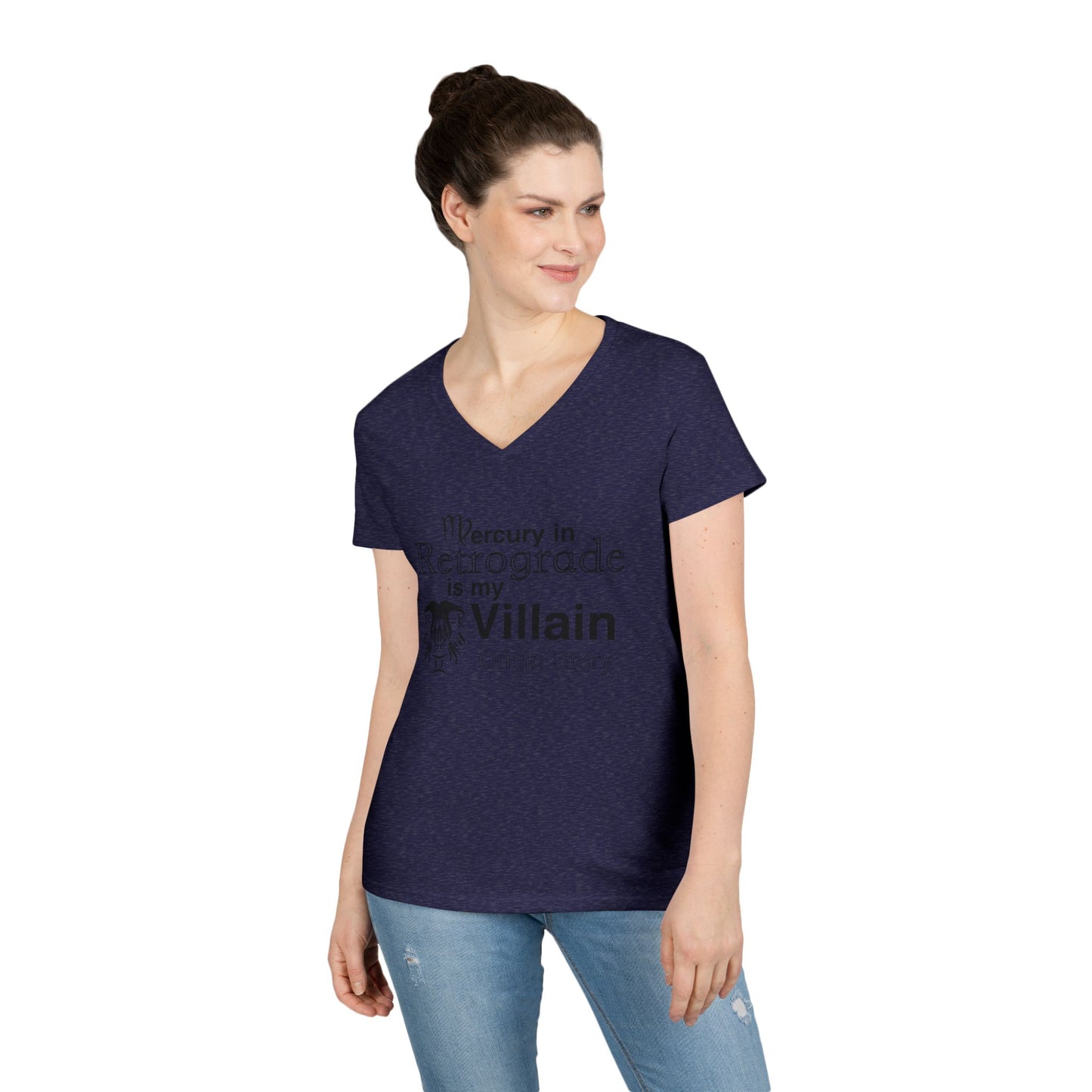 Mercury Retrograde Villain V-Neck T-Shirt for Astrology Lovers