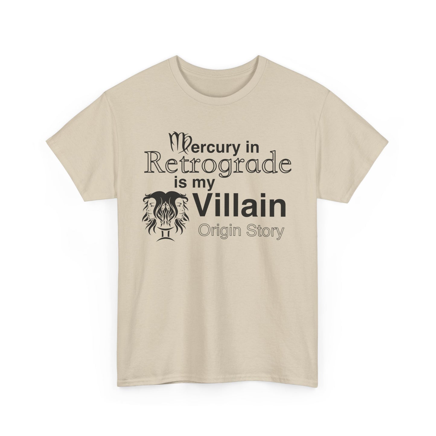 Mercury in Retrograde Unisex Heavy Cotton Tee - Astrological Villain T-Shirt