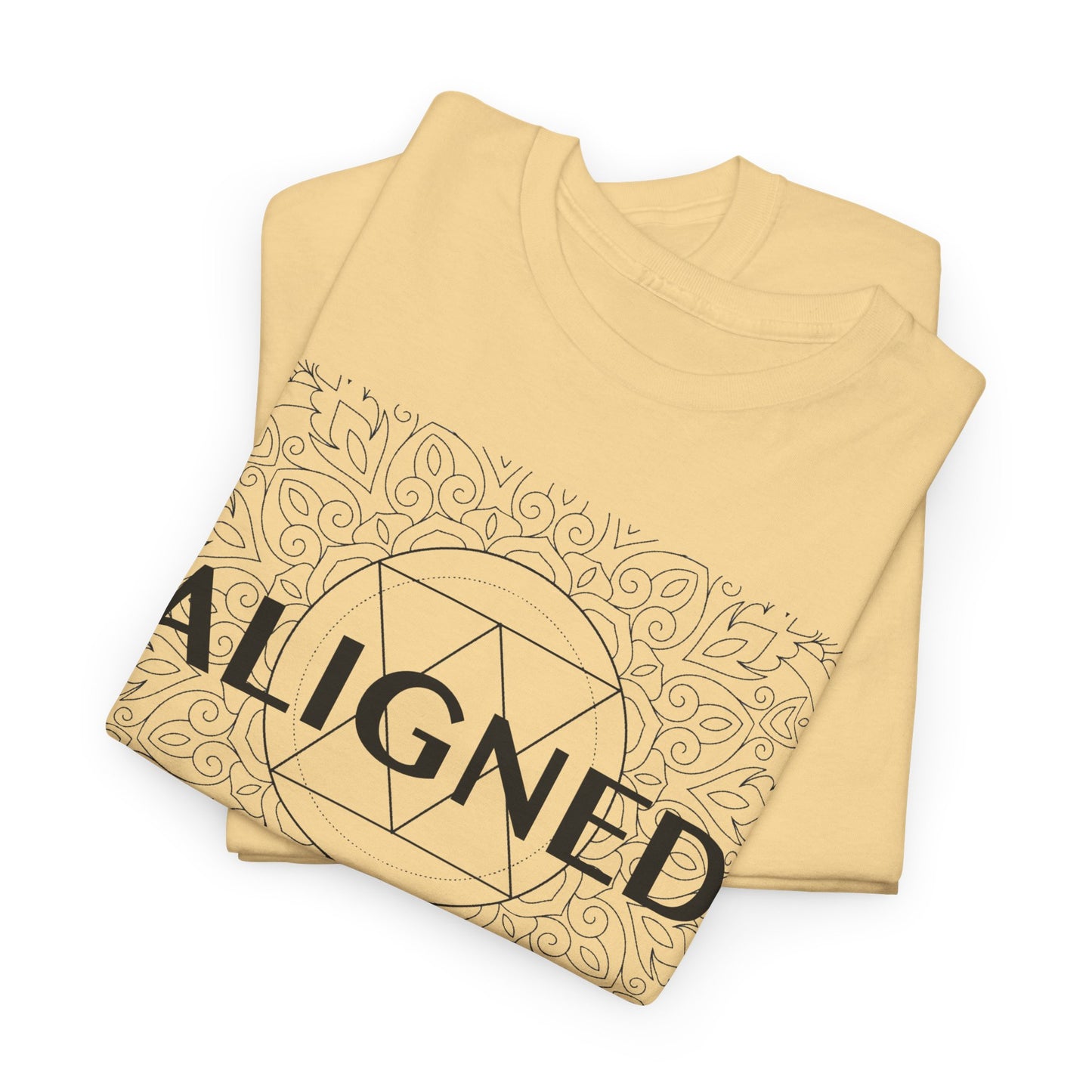 Aligned design Unisex Heavy Cotton Tee - Spiritual Graphic T-Shirt