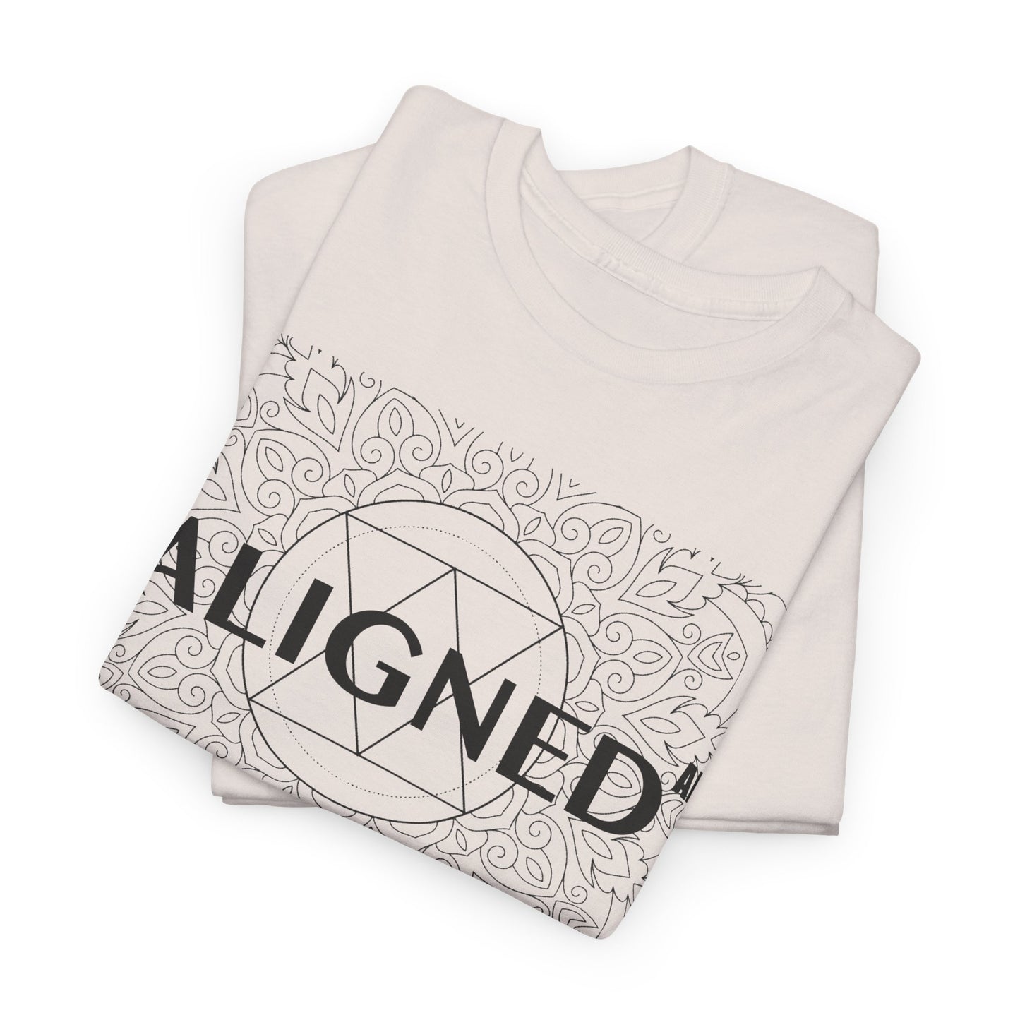 Aligned AF Unisex Heavy Cotton Tee - Spiritual Graphic T-Shirt