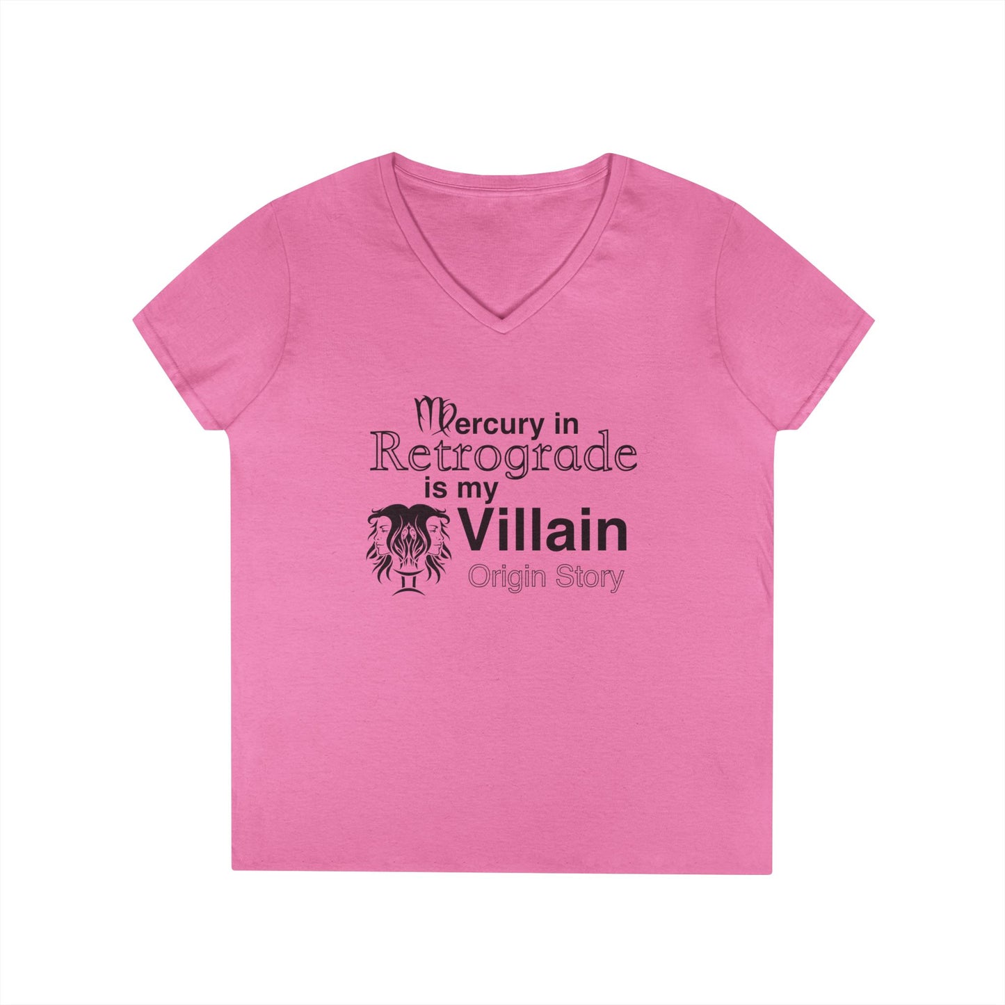 Mercury Retrograde Villain V-Neck T-Shirt for Astrology Lovers