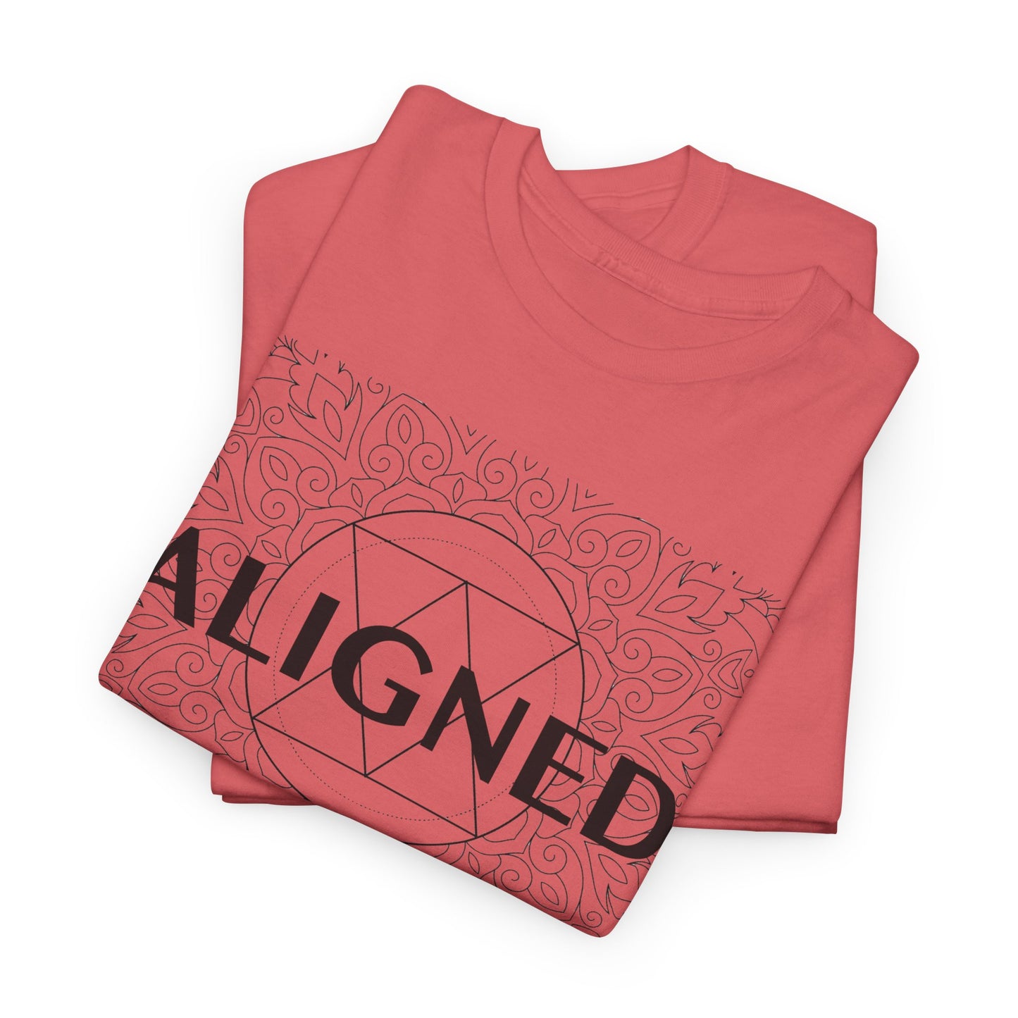 Aligned design Unisex Heavy Cotton Tee - Spiritual Graphic T-Shirt