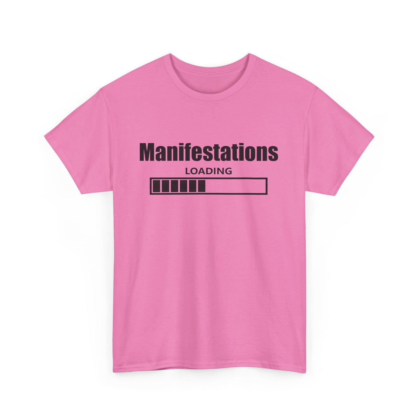 Manifestations Loading Unisex Heavy Cotton Tee - Positive Vibes T-Shirt for Self-Improvement