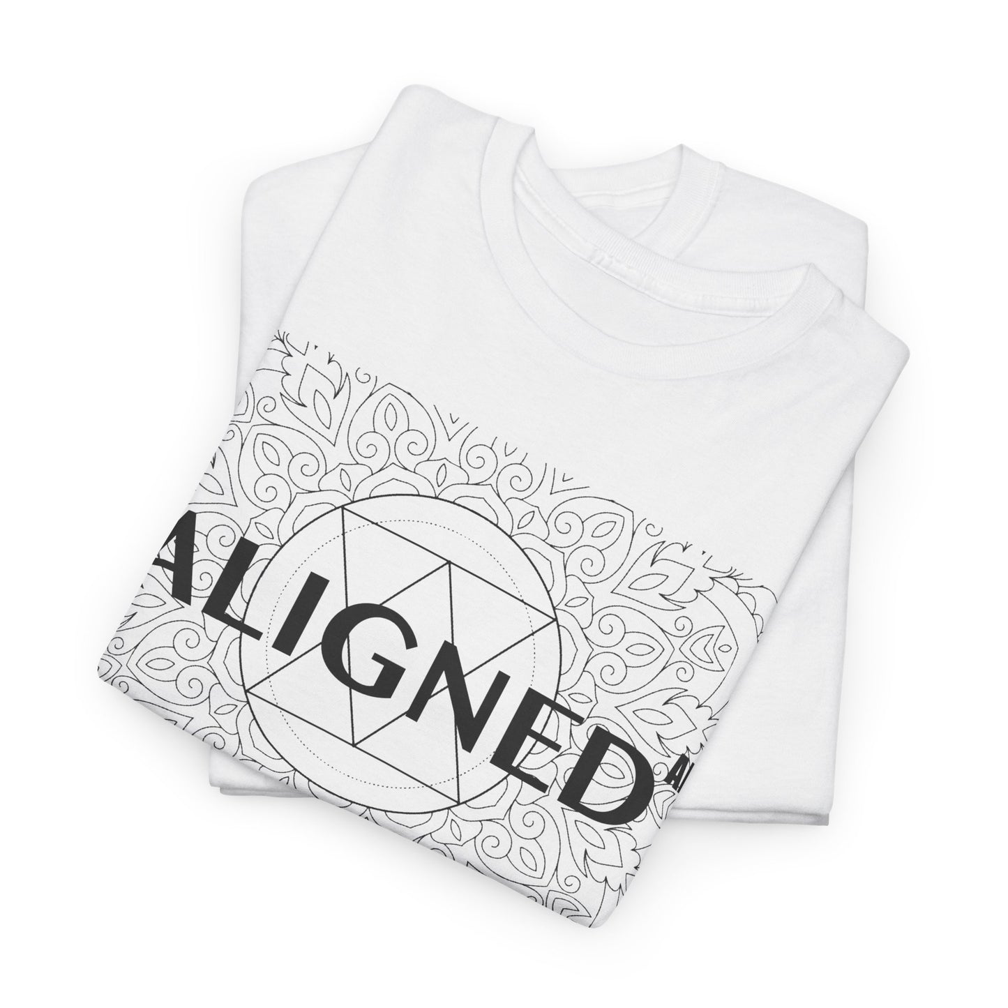 Aligned AF Unisex Heavy Cotton Tee - Spiritual Graphic T-Shirt