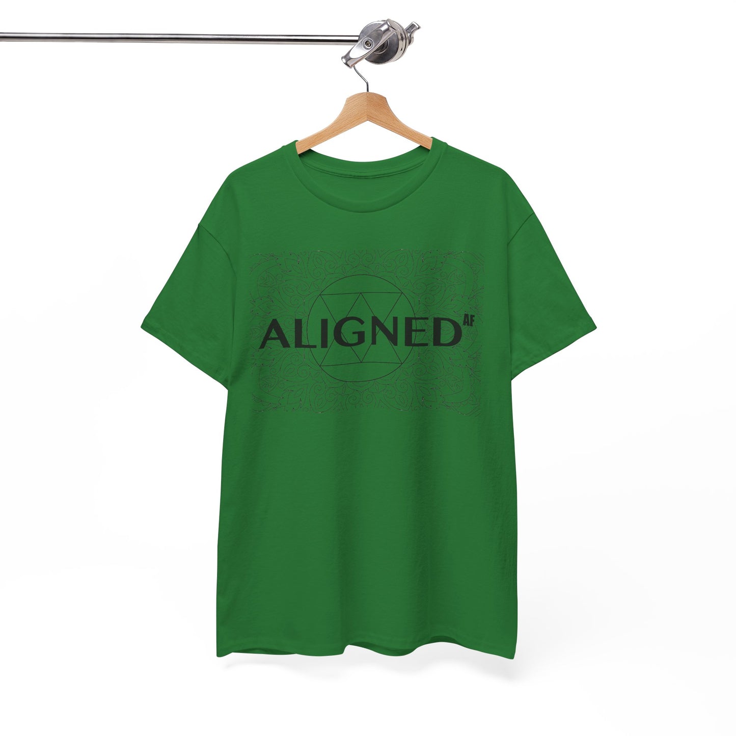 Aligned AF Unisex Heavy Cotton Tee - Spiritual Graphic T-Shirt