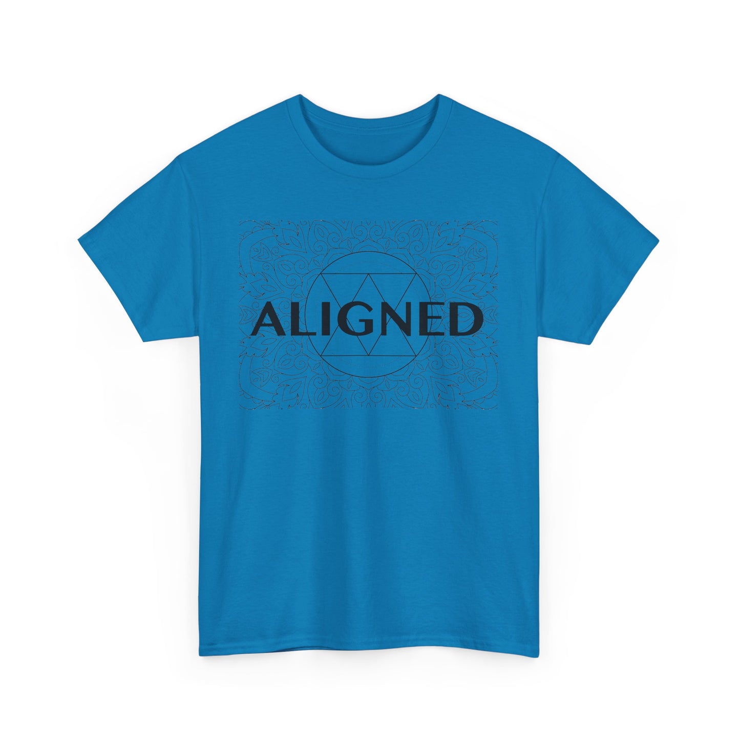 Aligned design Unisex Heavy Cotton Tee - Spiritual Graphic T-Shirt