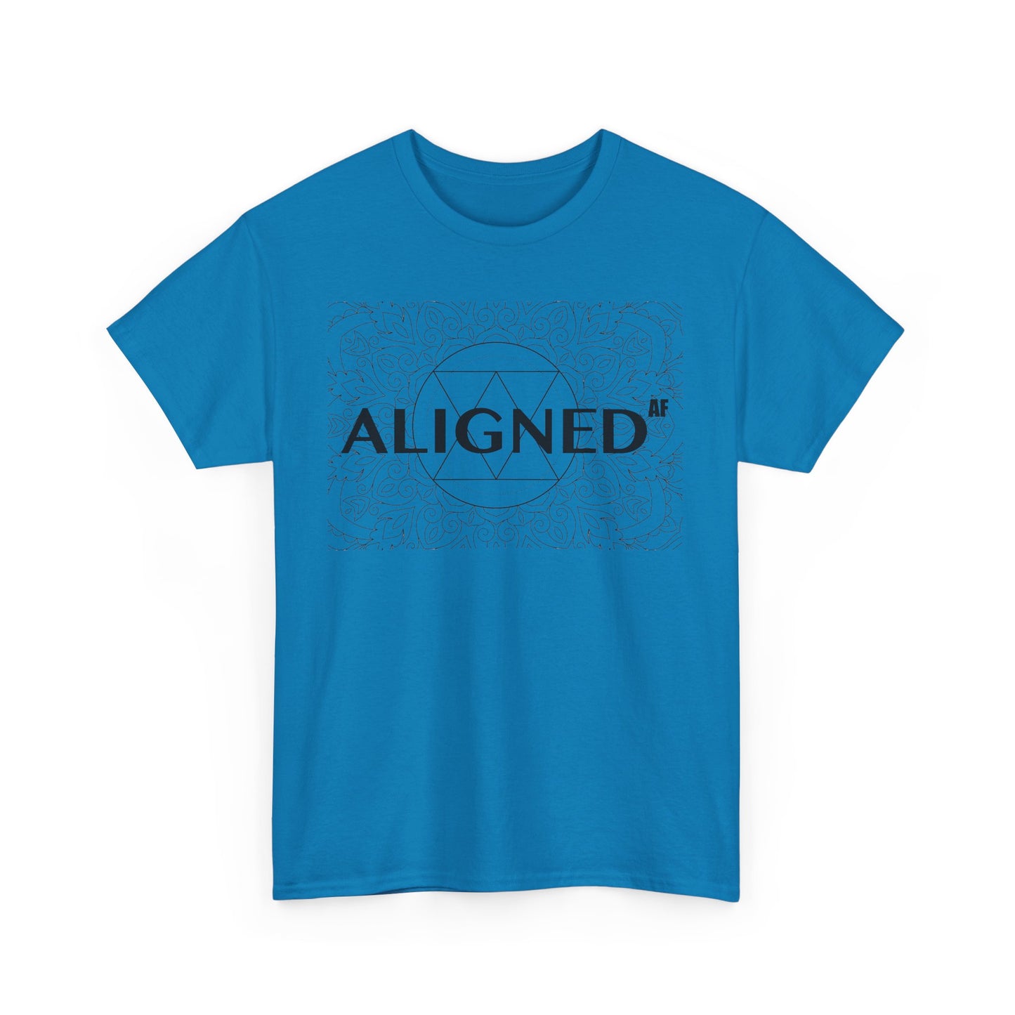 Aligned AF Unisex Heavy Cotton Tee - Spiritual Graphic T-Shirt