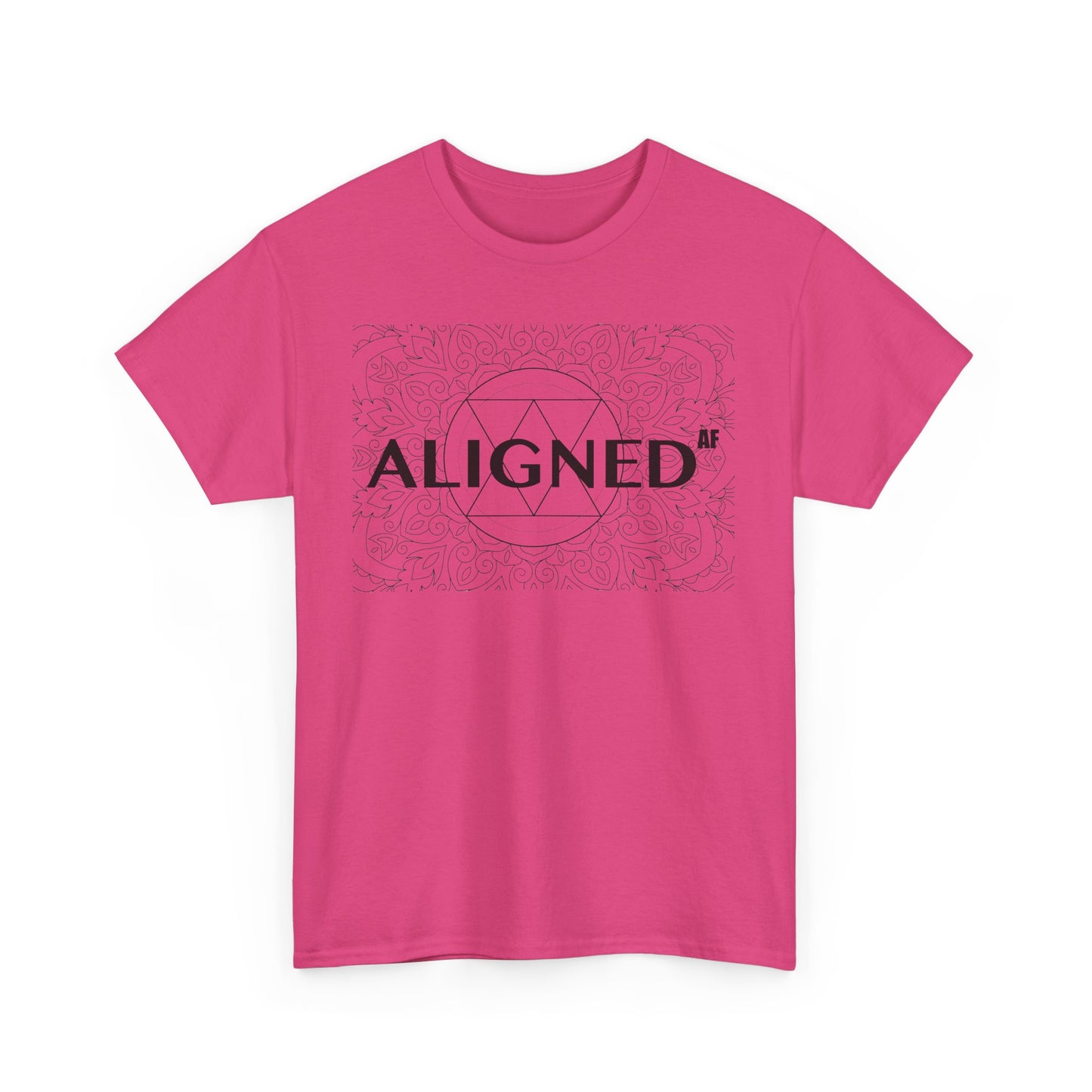 Aligned AF Unisex Heavy Cotton Tee - Spiritual Graphic T-Shirt