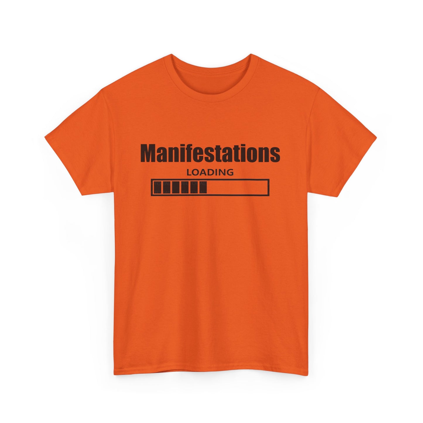 Manifestations Loading Unisex Heavy Cotton Tee - Positive Vibes T-Shirt for Self-Improvement
