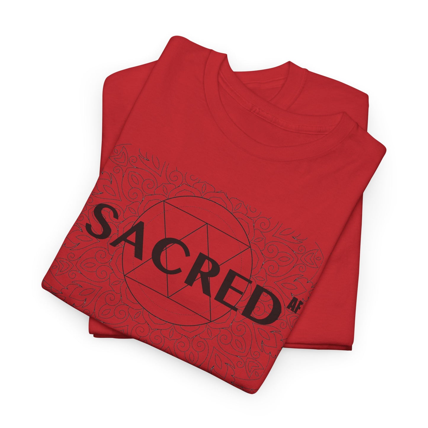 Sacred AF Unisex Heavy Cotton Tee - Spiritual Graphic T-Shirt