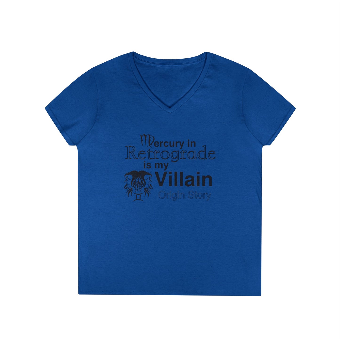 Mercury Retrograde Villain V-Neck T-Shirt for Astrology Lovers