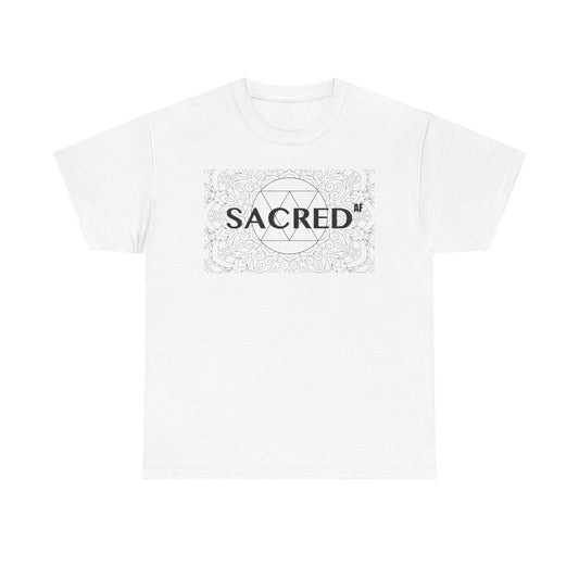 Sacred AF Unisex Heavy Cotton Tee - Spiritual Graphic T-Shirt
