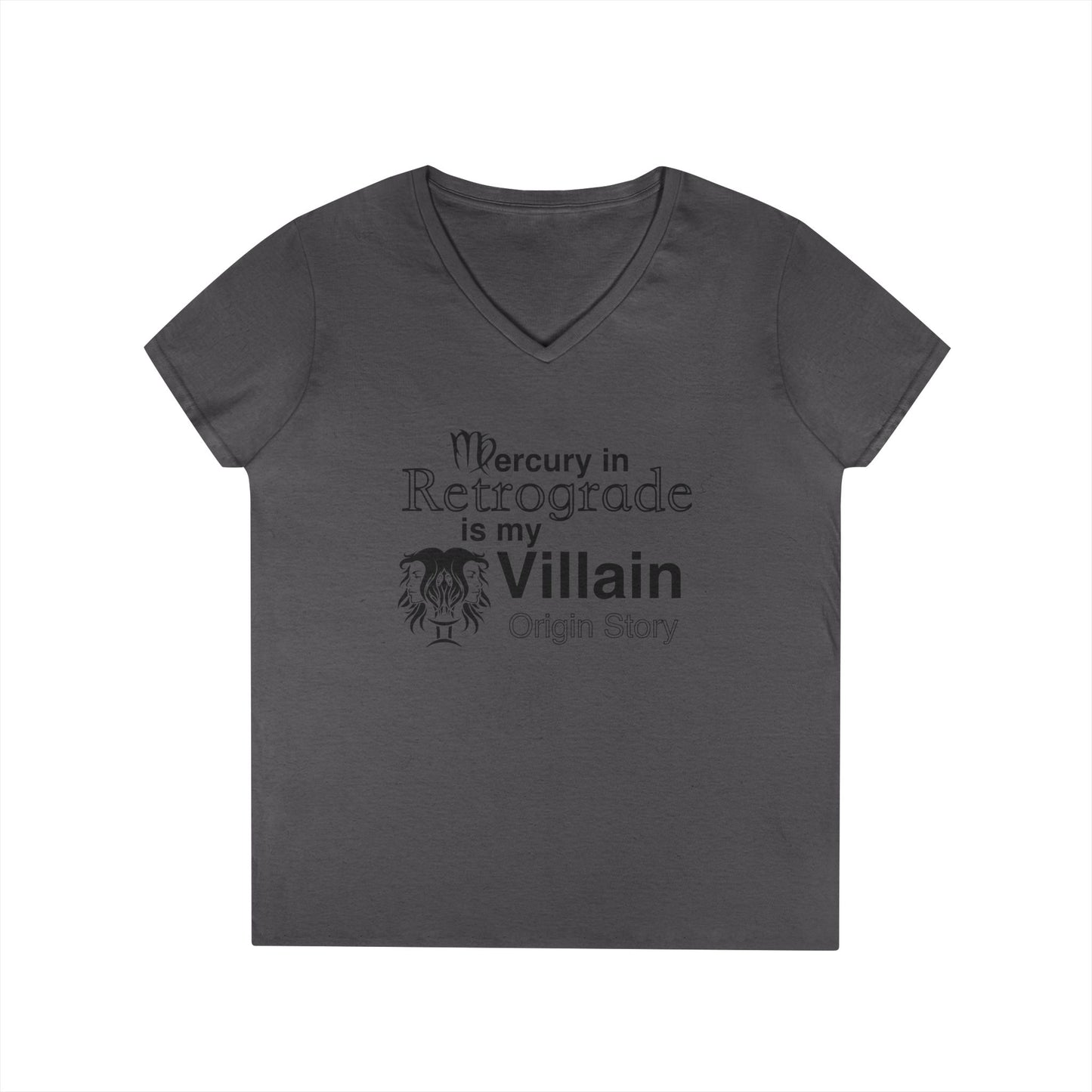 Mercury Retrograde Villain V-Neck T-Shirt for Astrology Lovers